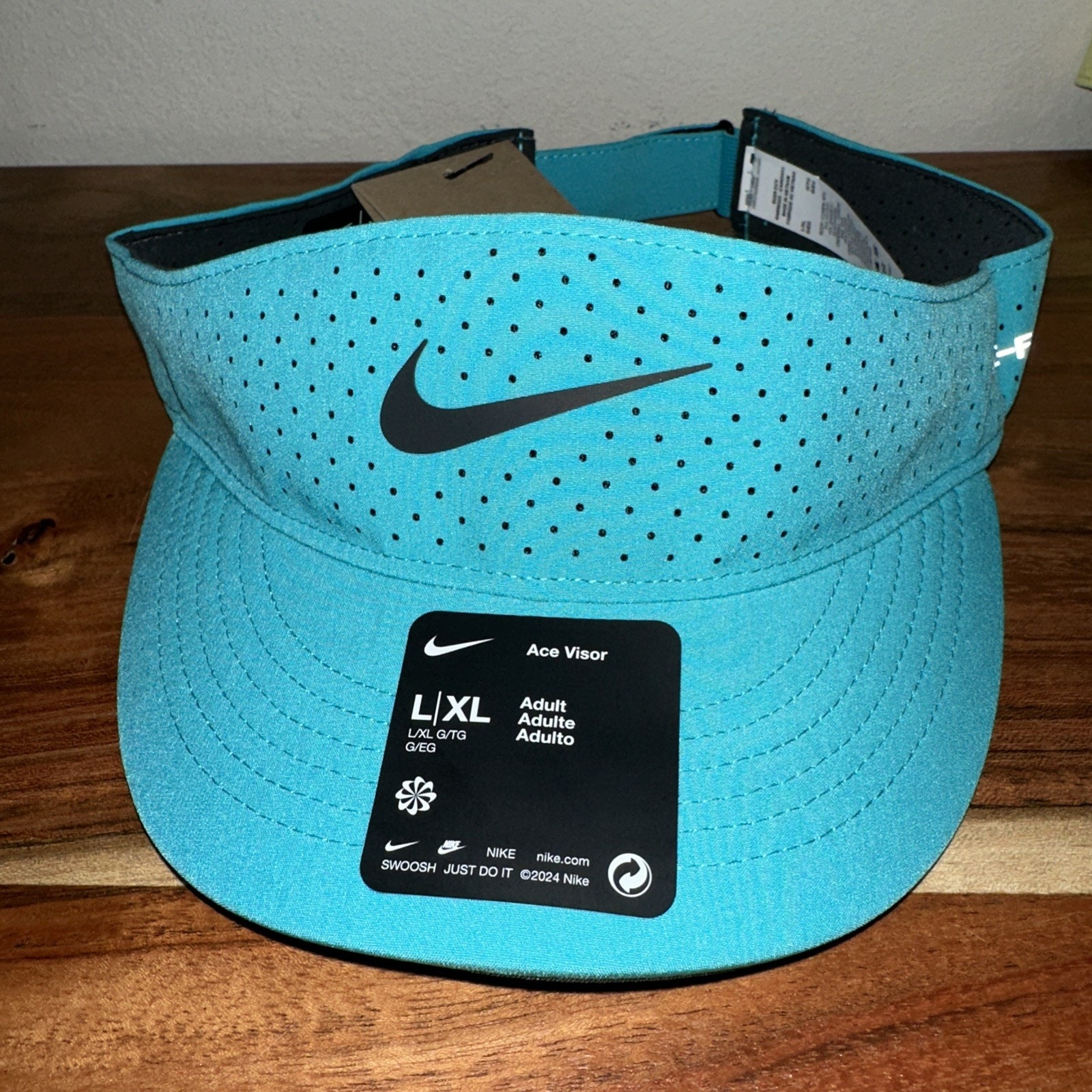 Nike Dri-Fit Adv Ace Tennis Visor Green Size L/Xl